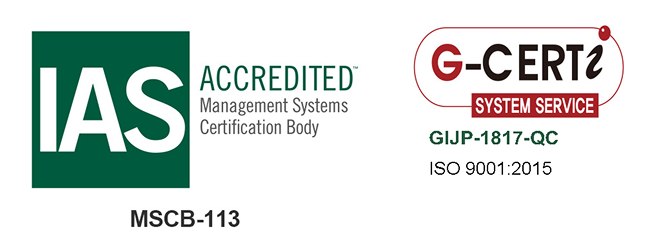 ロゴ画像：ISO 9001:2015